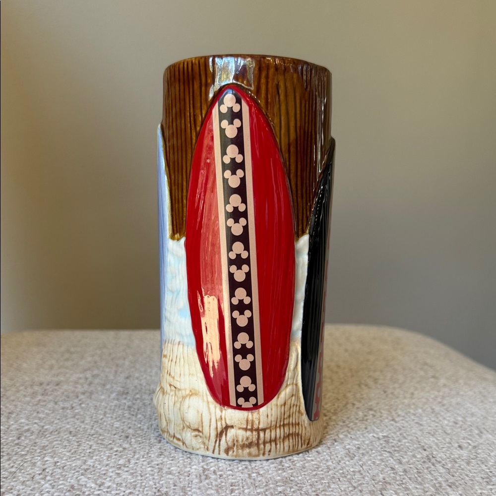 Disney’s Polynesian Village Resort 1st Edition Mickey Surf Board Tiki Mug